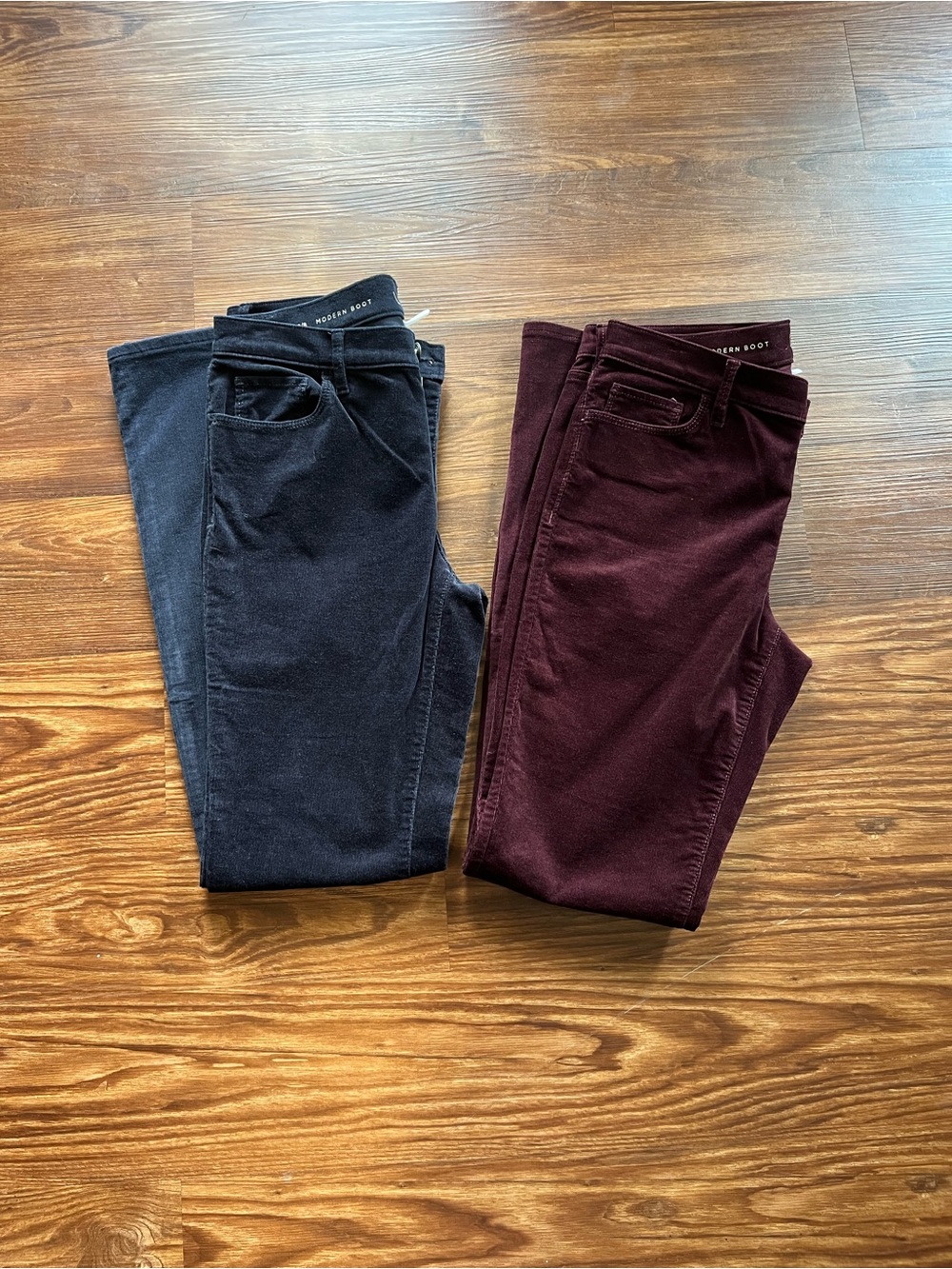 NWOT Ann Taylor LOFT Modern Bootcut Corduroy Pants Set Of Two Size 29/8